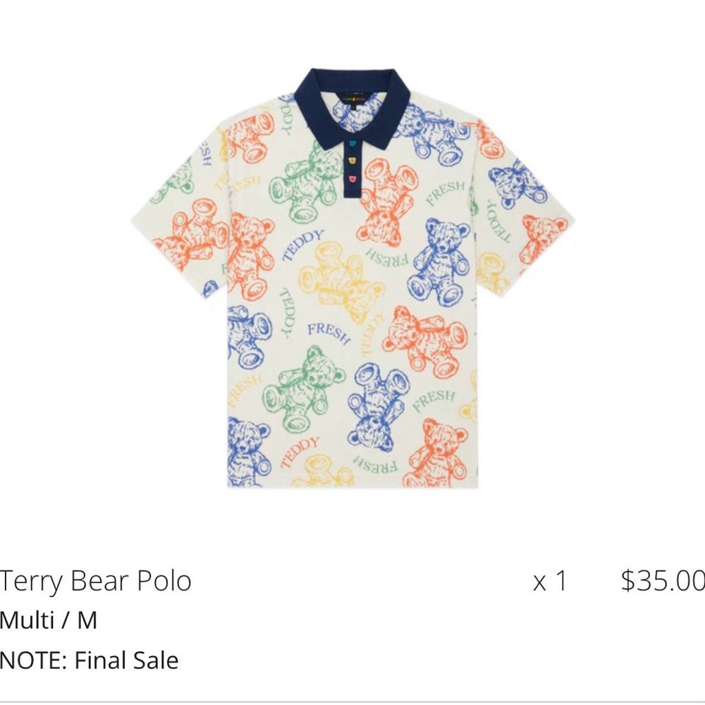 Teddy Bear Polo - Multi-Color